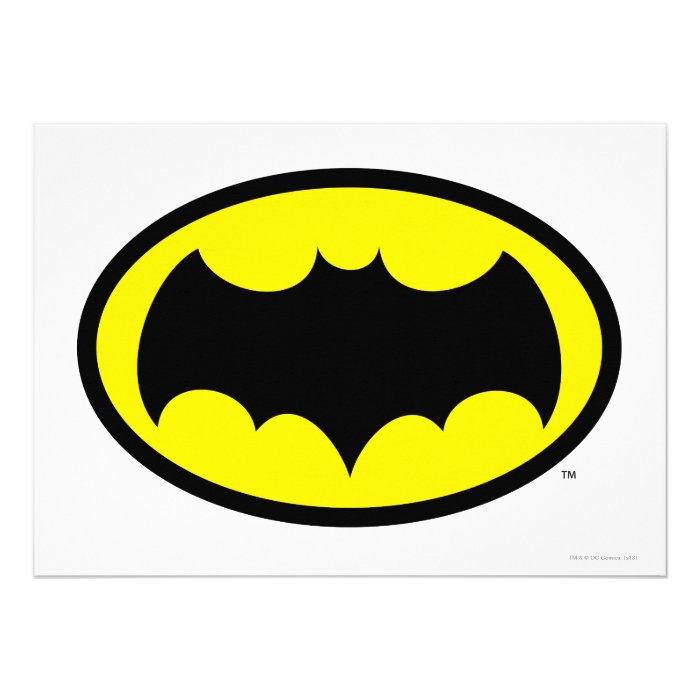 Batman Symbol Custom Invites