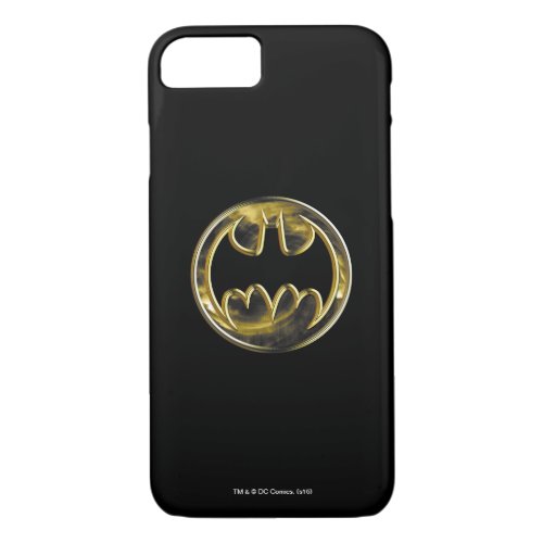Batman Symbol  Gold Logo 2 iPhone 87 Case