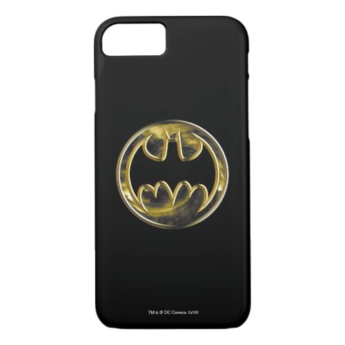 Batman Symbol  Gold Logo iPhone 87 Case