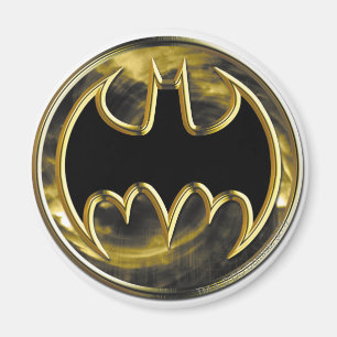 Batman Symbol Gold Logo Magnet