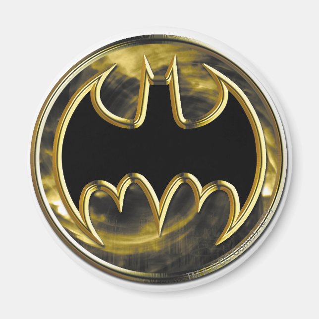 Batman Symbol | Gold Logo Magnet (Front)