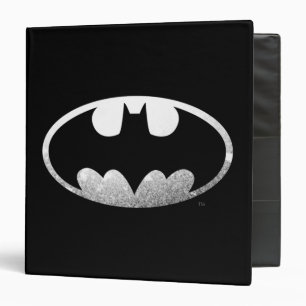 Batman Symbol Grainy Logo 3 Ring Binder