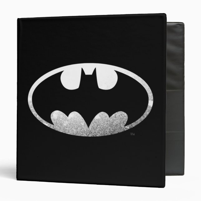 Batman Symbol | Grainy Logo 3 Ring Binder (Front/Inside)