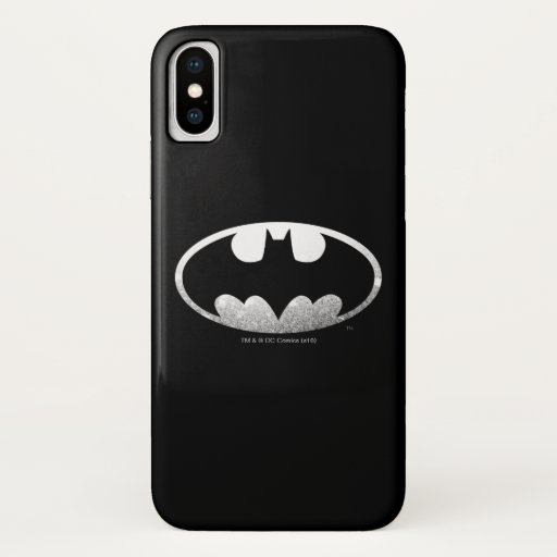 Batman Symbol | Grainy Logo iPhone XS Case