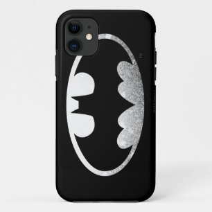 Batman Symbol   Grainy Logo iPhone 11 Case