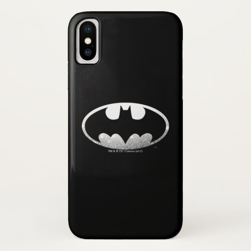 Batman Symbol | Grainy Logo iPhone X Case