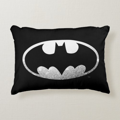 Batman Symbol  Grainy Logo Decorative Pillow