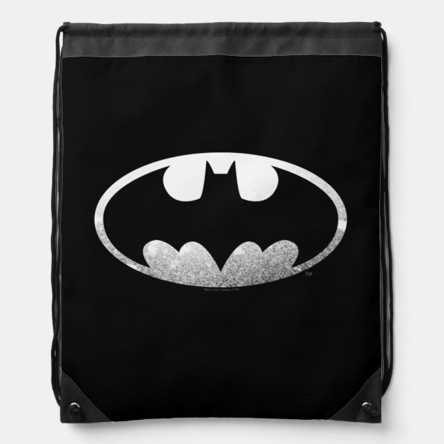 Batman Symbol | Grainy Logo Drawstring Bag (Front)