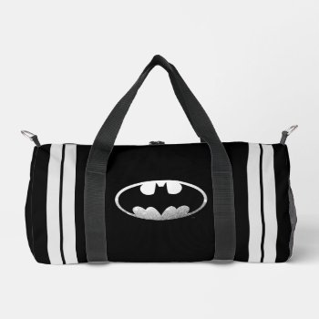 Batman Symbol | Grainy Logo Duffle Bag by batman at Zazzle