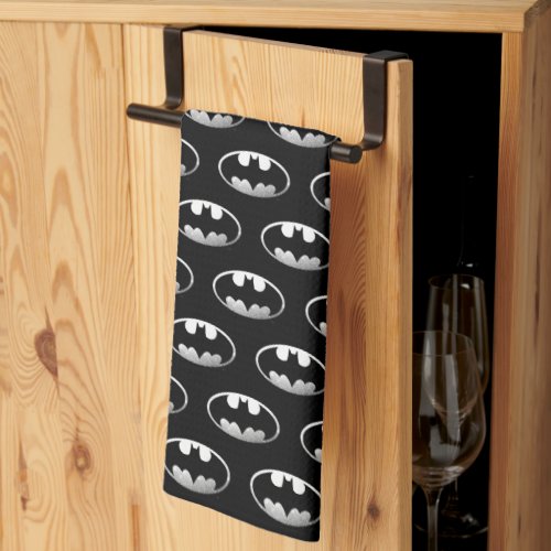 Batman Symbol  Grainy Logo Kitchen Towel