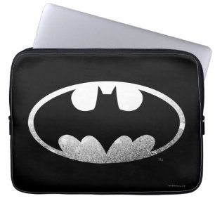 Batman Symbol   Grainy Logo Laptop Sleeve