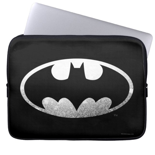 Batman Symbol | Grainy Logo Laptop Sleeve (Front)