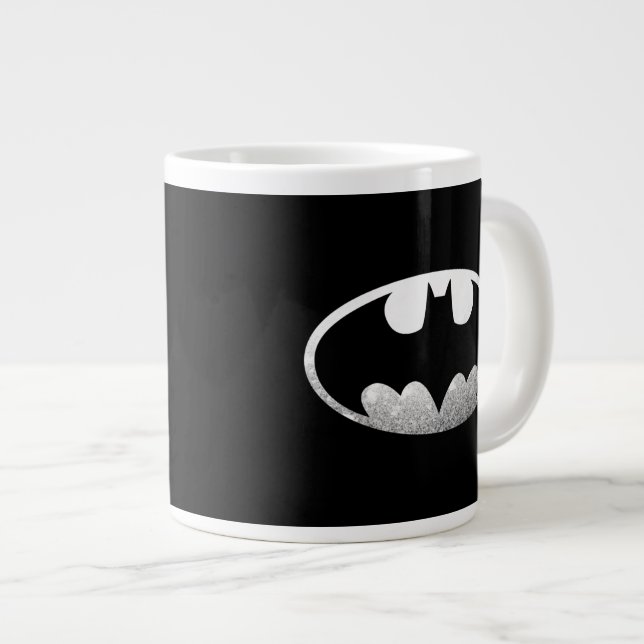 Batman Symbol | Grainy Logo Large Coffee Mug (Front Right)