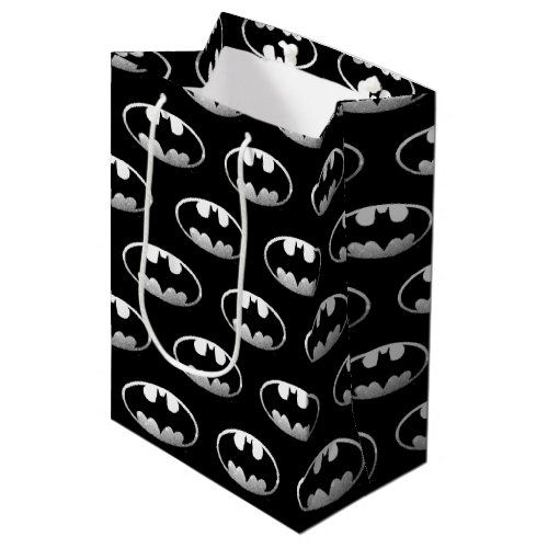 Batman Symbol  Grainy Logo Medium Gift Bag