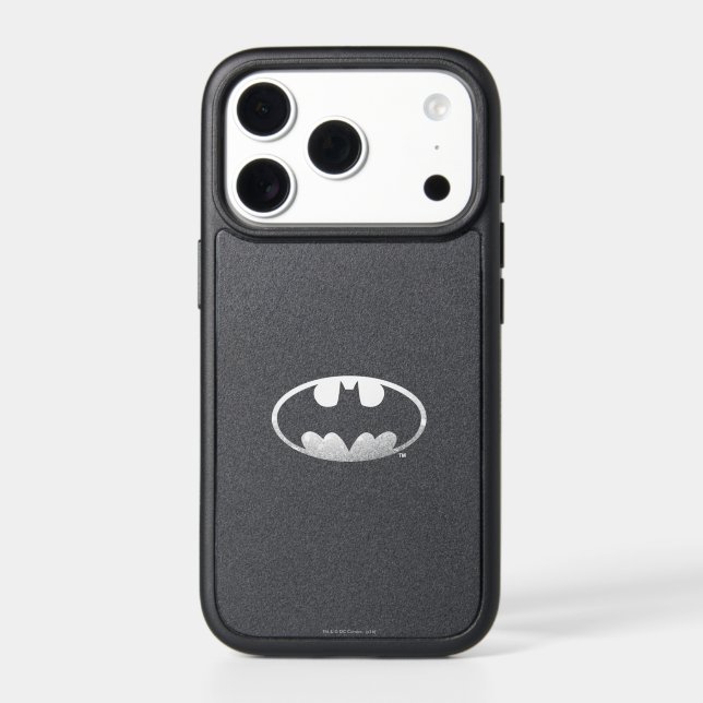 Batman Symbol | Grainy Logo Otterbox iPhone Case (Back)