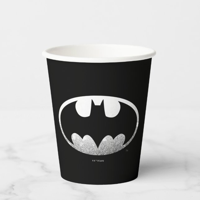 Batman Symbol | Grainy Logo Paper Cups (Front)