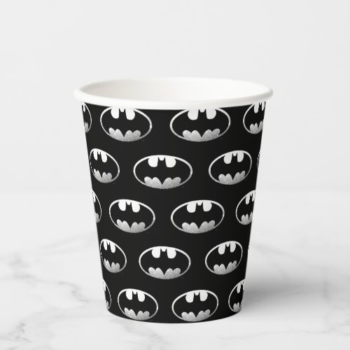 Batman Symbol  Grainy Logo Paper Cups