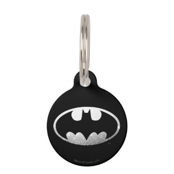 Batman Symbol | Grainy Logo Pet Id Tag by batman at Zazzle
