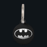 Batman Symbol | Grainy Logo Pet ID Tag<br><div class="desc">Give your pet a heroic touch with the Batman Symbol Grainy Logo Pet ID Tag, featuring a rugged, grainy bat symbol design. Made from durable materials, this tag combines style and functionality, perfect for keeping your pet safe while showing off your love for the Dark Knight. Customize it with your...</div>