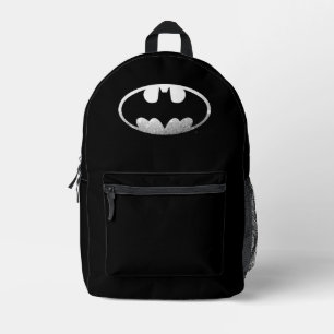 Batman Symbol   Grainy Logo Printed Backpack