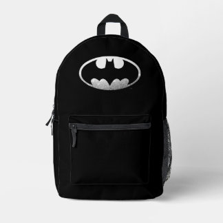Batman Symbol | Grainy Logo Printed Backpack