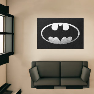 Batman Symbol Grainy Logo Rug