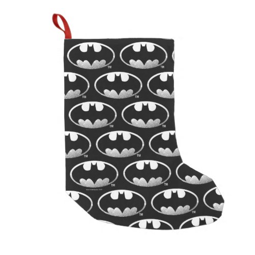 Batman Symbol  Grainy Logo Small Christmas Stocking