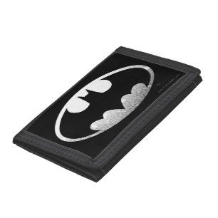 Batman Symbol Grainy Logo Trifold Wallet
