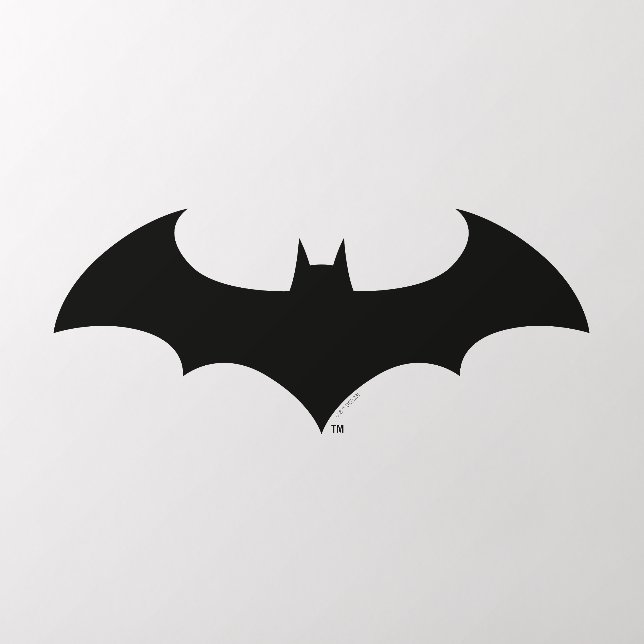 Batman Symbol | Grainy Logo Wall Decal (Insitu 2)