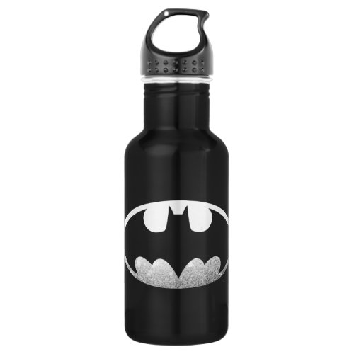 Batman Symbol  Grainy Logo Water Bottle
