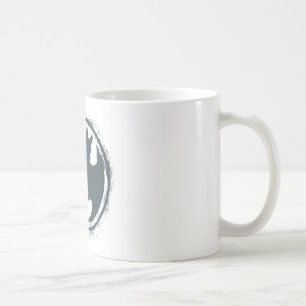 Batman Symbol Gray Grunge Logo Coffee Mug