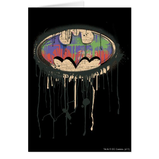 Batman Symbol | Green Purple Red Logo Cards (Front)