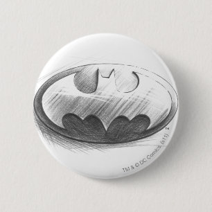 Batman Symbol Insignia Drawing Logo Button