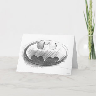 Batman Symbol Insignia Drawing Logo Card