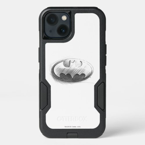Batman Symbol  Insignia Drawing Logo iPhone 13 Case