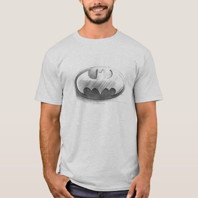 Batman Symbol | Insignia Drawing Logo T-Shirt (Front)
