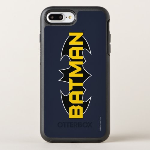 Batman Symbol  Name Yellow  Black Logo 2 OtterBox Symmetry iPhone 8 Plus7 Plus Case
