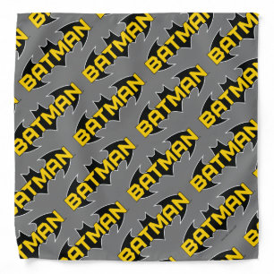 Batman Symbol   Name Yellow & Black Logo Bandana