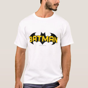 Batman Symbol Name Yellow & Black Logo T-Shirt