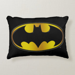 Batman Symbol   Oval Gradient Logo Accent Pillow