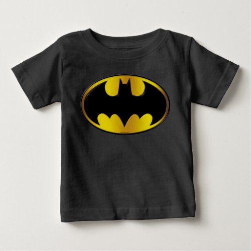 Batman Symbol  Oval Gradient Logo Baby T_Shirt