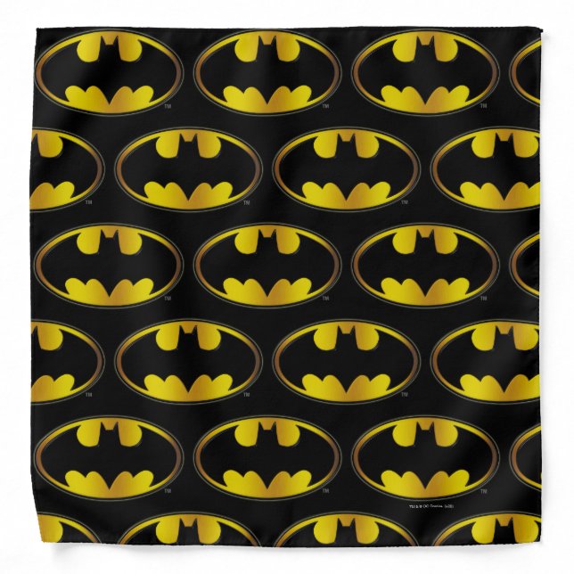 Batman Symbol | Oval Gradient Logo Bandana (Front)