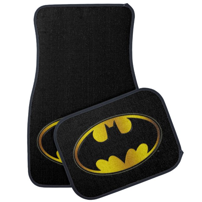 Batman Symbol | Oval Gradient Logo Car Mat (Set)