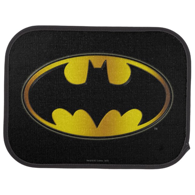 Batman Symbol | Oval Gradient Logo Car Mat | Zazzle