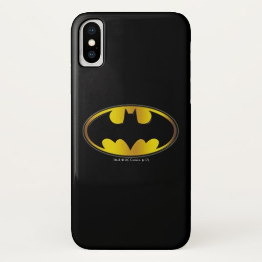 Batman Symbol | Oval Gradient Logo iPhone X Case