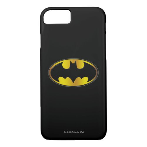 Batman Symbol  Oval Gradient Logo iPhone 87 Case