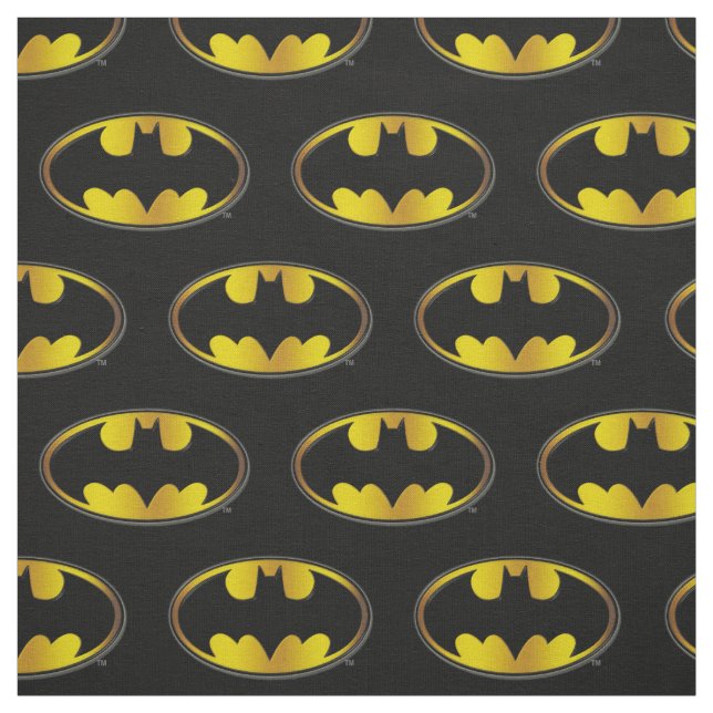 Batman Symbol | Oval Gradient Logo Fabric (Swatch)
