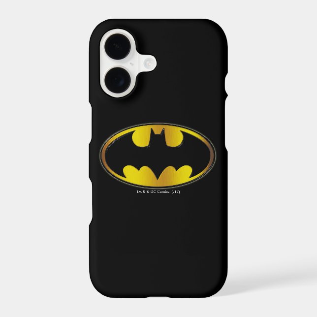 Batman Symbol | Oval Gradient Logo Iphone Case (Back)