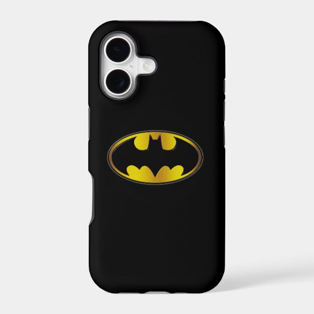 Batman Symbol | Oval Gradient Logo Iphone Case (Back)