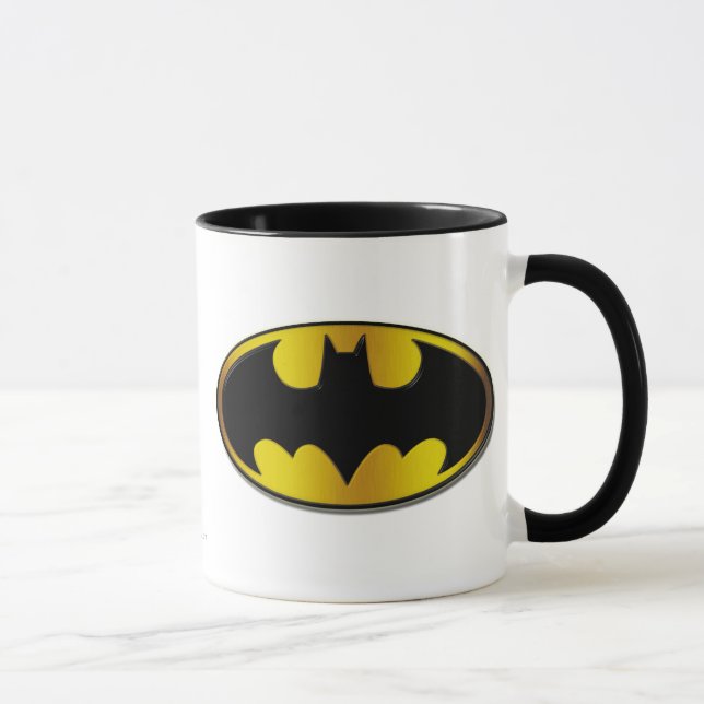 Batman Symbol | Oval Gradient Logo Mug (Right)